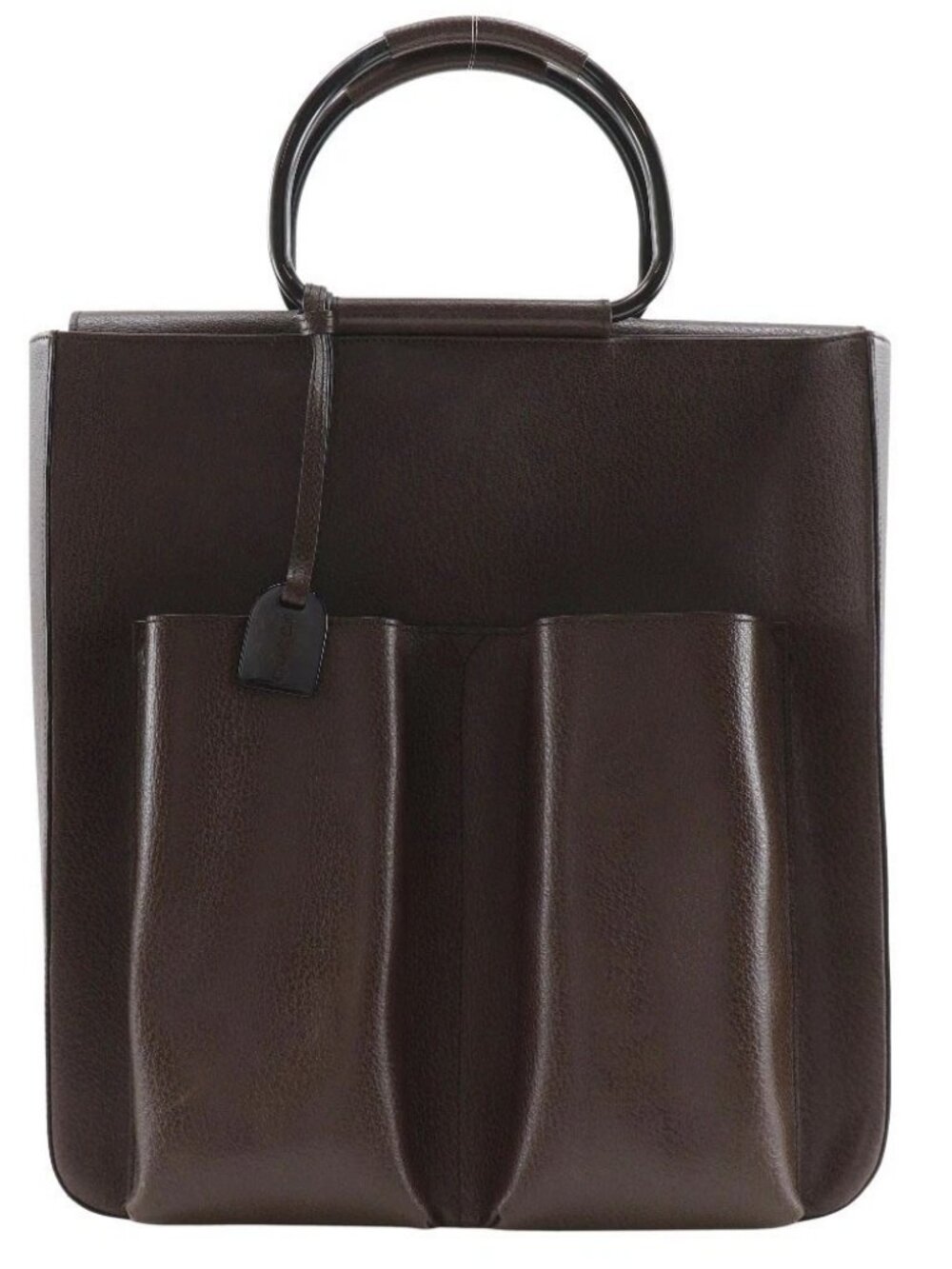 GUCCI Old Gucci Handbag 002.1118.0462 Brown leather unisex